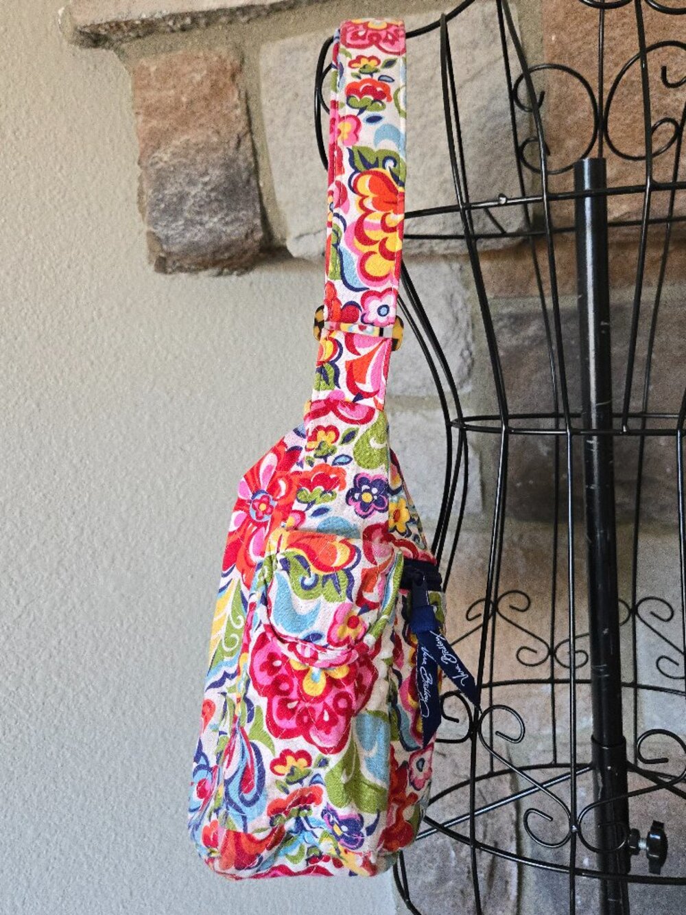 Vera Bradley Hope Garden Quilted Shoulder Hobo Bag - Picture 3 of 9